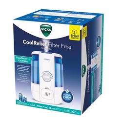 Vicks 1.2 gal 300 sq ft Manual Ultrasonic Cool Mist Humidifier