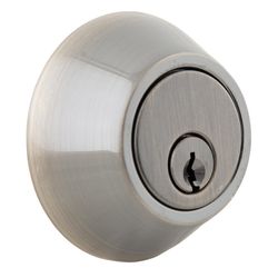 Home Plus Antique Brass Brass Single Cylinder Deadbolt