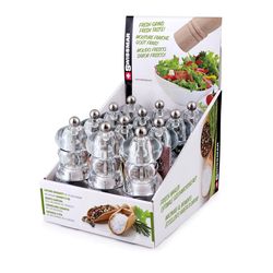 Swissmar Clear Acrylic Pepper and Salt Mills