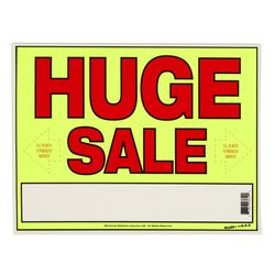 Sunburst Systems English Yellow Informational Sign 11 in. H X 14 in. W