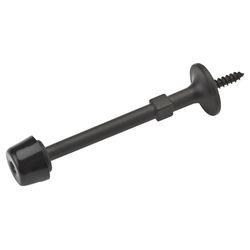 National Hardware Zinc Oil Rubbed Bronze Brown Rigid Door Stop Mounts to wall .75 in.