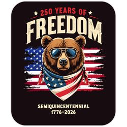 Fan Creations America 250 Bear Sticker Vinyl 1 pk