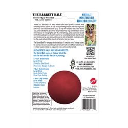 Spot Barrett Ball For Dog Red Rubber Ball Dog Toy Small 1 pk