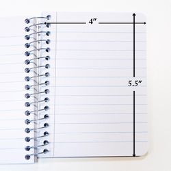 Bazic Products 4 in. W X 5-1/2 in. L Wide Ruled Side-Spiral Assorted Poly Cover Fat Book