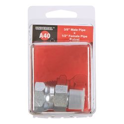 Apache Steel 3/8 in. D X 1/2 in. D Hydraulic Adapter 1 pk