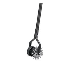 Truper Tru-Tough Steel Dual-Wheeled Rotary Edger 48 in. Fiberglass Handle