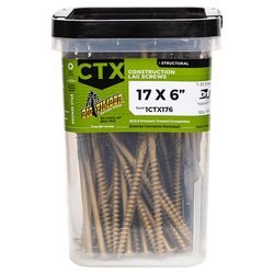 Big Timber No. 17 Ga. X 6 in. L Star Round Head Coarse Construction Screws