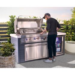Mont Alpi MA805-AW 6 Burner Natural Gas/Propane Grill Gray