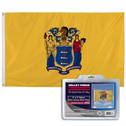 Valley Forge New Jersey State Flag 0 in. H X 3 ft. W X 5 ft. L