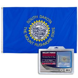 Valley Forge South Dakota State Flag 0 in. H X 3 ft. W X 5 ft. L