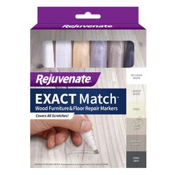 Rejuvenate Assorted Wood Furniture & Floor Repair Markers 6 pk