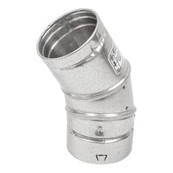 Selkirk 4 in. D X 4 in. D Adjustable 60 deg Aluminum Stove Pipe Elbow