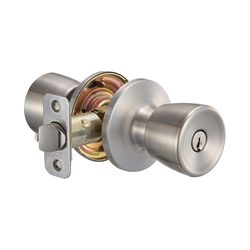 Ace Tulip Knob Satin Stainless Steel Entry Door Knob KW1 1-3/4 in.