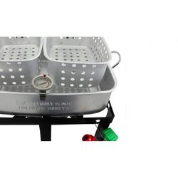 Chard 50000 BTU Cast Iron Deep Fryer W/Perforated Basket 18 qt