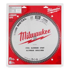 Milwaukee 14 in. D X 1 in. Carbide Tipped Circular Saw Blade 90 teeth 1 pk