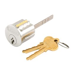 Prime-Line Segal Brushed Brass Solid Brass Segal Lock Cylinder Keyed Differently