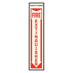 Hy-Ko Glow -In-The-Dark English White Informational Sign 19 in. H X 4 in. W