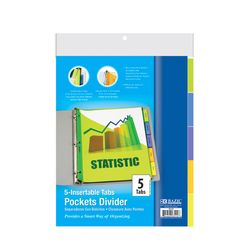 Bazic Products Multicolored Binder Dividers 5 pk