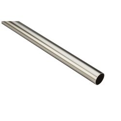 National Hardware 96 in. L X 1.32 in. D Satin Nickel Steel Heavy Duty Closet Rod