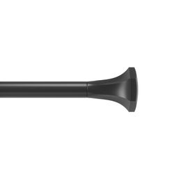Umbra Sita Matte Black Curtain Rod 36 in. L X 72 in. L