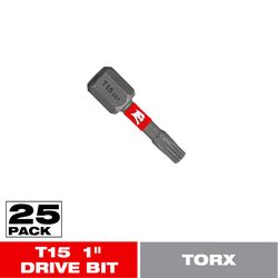 Diablo Torx #15 X 1 in. L Driver Bit Black Oxide 25 pk