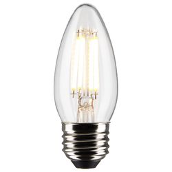 Satco B11 E26 (Medium) Filament LED Bulb Soft White 40 Watt Equivalence 2 pk