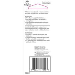 Westinghouse Brushed Nickel Nickel Pull Chain