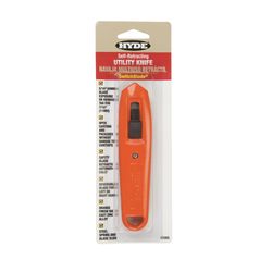 Hyde SwitchBlade 5.5 in. Self-Retracting Utility Knife Orange 1 pk
