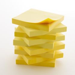 Bazic Products 3 in. W X 3 in. L Yellow Sticky Notes 1 pad