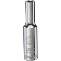 DeWalt 5 mm X 1/4 in. drive Metric 6 Point Deep Socket 1 pc