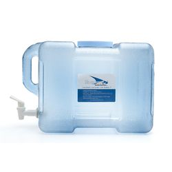 Bluewave 3 gal Rectangle Bottle w/ Valve Blue BPA Free Water Bottle