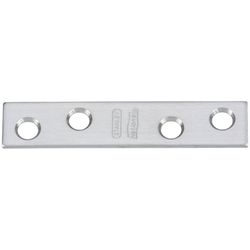 National Hardware 5/8 in. H X 5/8 in. W X 3 in. L Satin Stainless Steel Mending Brace