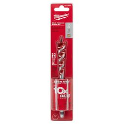 Milwaukee Speed Feed 5/8 in. X 6-1/2 in. L Steel Self-Feeding Wood Bit Quick-Change Hex Shank 1 pc