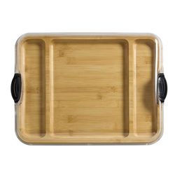 Farberware 16 in. L X 12 in. W X 3 in. Bamboo Charcuterie Board
