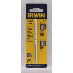 IRWIN 1/4 in. X 4 in. L Carbide Tipped Rotary Drill Bit Straight Shank 1 pc