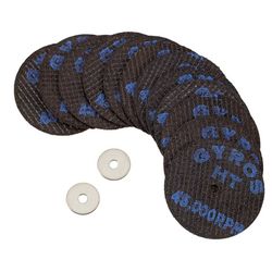 Gyros Tools Fiber Disk HT 1-1/2 in. D X 1/8 in. X 1/32 in. thick Fiberglass High Tensile Strength Cu