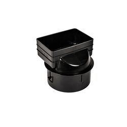 Advanced Drainage Systems 6 in. Snap Polyethylene 7 in. Downspout Adapter 1 pk