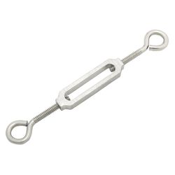 Hampton Zinc-Plated Stainless Steel 0.154 in. D Turnbuckle 70 lb 4 in. L