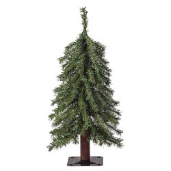 Haute Decor 2 ft. Slim LED Artificial Mountain Fir Christmas Tree