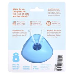 West Paw Zogoflex For Dog Blue Plastic Toppl Pet Toy Small 1 pk