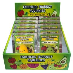 Zorbitz Squisamals Squishy fruits and vegetables Assorted 20 pc (RANDOM COLOR)