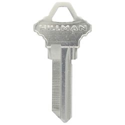 HILLMAN KeyKrafter Traditional Silver House/Office Key Blank 68 Single For Schlage Locks
