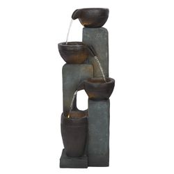 Alpine Polyresin Assorted Fountain with LED Light