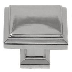 MNG Beacon Hill Square Cabinet Knob 1 in. Polished Nickel 1 pk