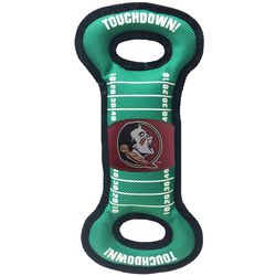 Pets First NFL For Dog Green Nylon Florida State Seminoles Dog Tug Toy 1 pk