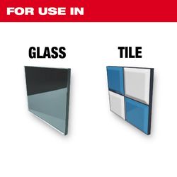 Milwaukee Assorted in. X 5.25 in. L Carbide Tipped Glass and Tile Bit Set 3-Flat Shank 4 pk