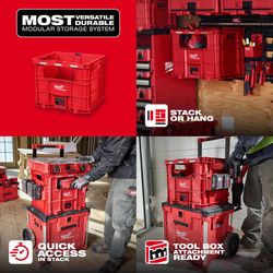 Milwaukee Packout 18.62 in. W X 15 in. H X 15.75 in. D Tool Storage Bin Red