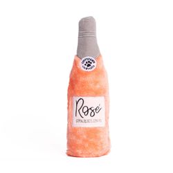 ZippyPaws For Dog Gray/Orange Plush Happy Hour Crusherz - Rose Dog Toy 1 pk