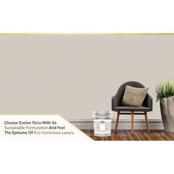 Evolve Terra Satin Dove Drift Paint and Primer Interior 5 gal