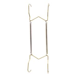 HILLMAN Brass-Plated Gold ,Plate Hanger 30 lb 1 pk